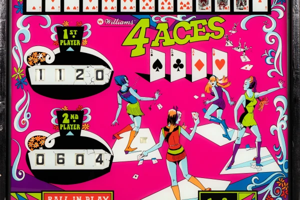 4-aces-8-bg.jpg pinball machine - Preview image showing playfield artwork and design details