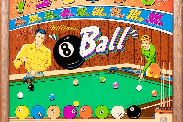 8-ball-1528-bg.jpg pinball machine - Preview image showing playfield artwork and design details
