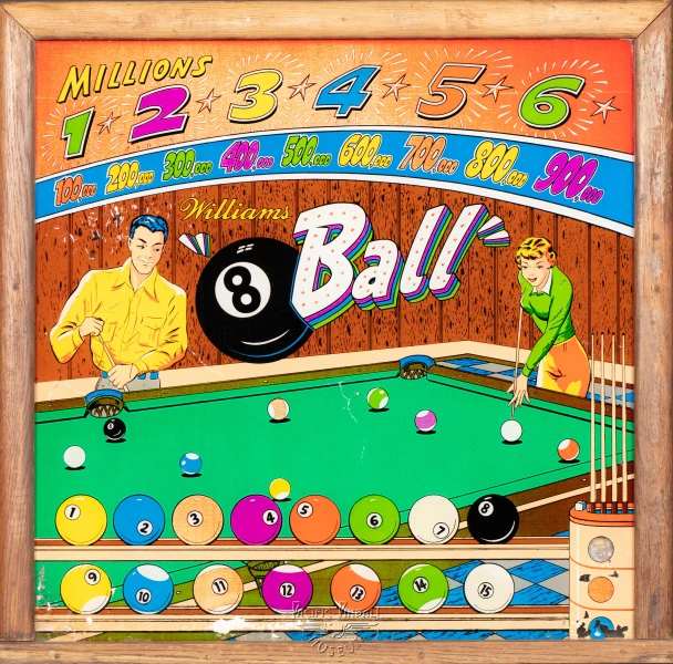 8-ball-1528-bg.jpg pinball machine - Preview image showing playfield artwork and design details