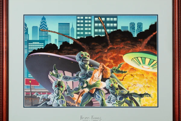 attack-from-mars-artwork-bg.jpg pinball machine - Preview image showing playfield artwork and design details