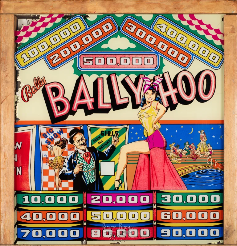 ballyhoo-1171-bg.jpg pinball machine - Preview image showing playfield artwork and design details
