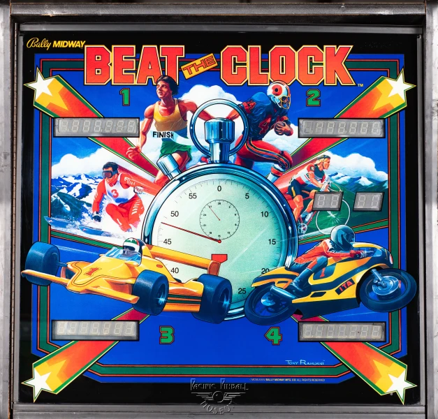 beat-the-clock-1013-bg.jpg pinball machine - Preview image showing playfield artwork and design details