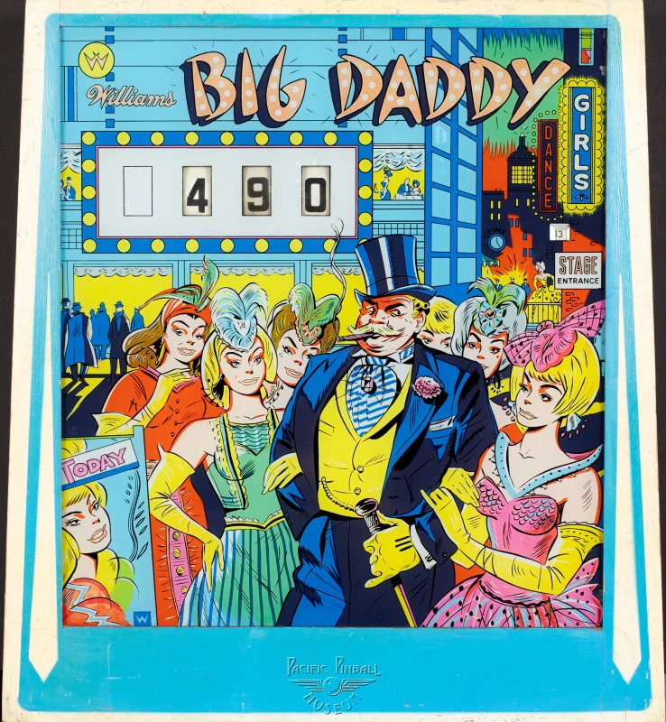 big-daddy-661-bg.jpg pinball machine - Preview image showing playfield artwork and design details