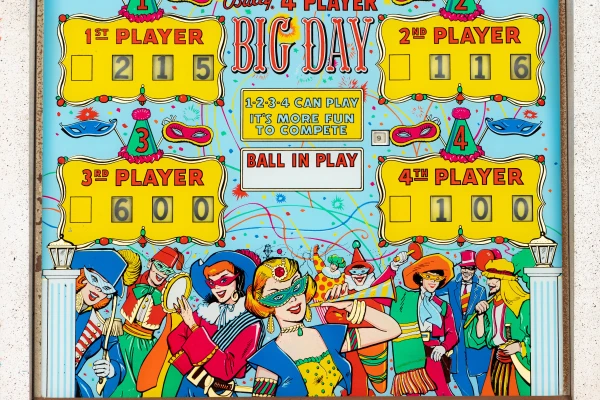 big-day-1001-bg.jpg pinball machine - Preview image showing playfield artwork and design details