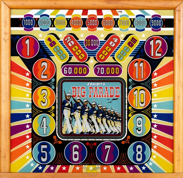 big-parade-1221-bg.jpg pinball machine - Preview image showing playfield artwork and design details