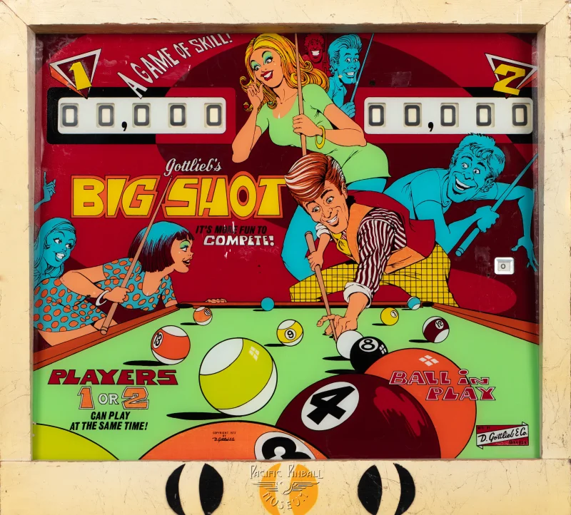 big-shot-1107-bg.jpg pinball machine - Preview image showing playfield artwork and design details