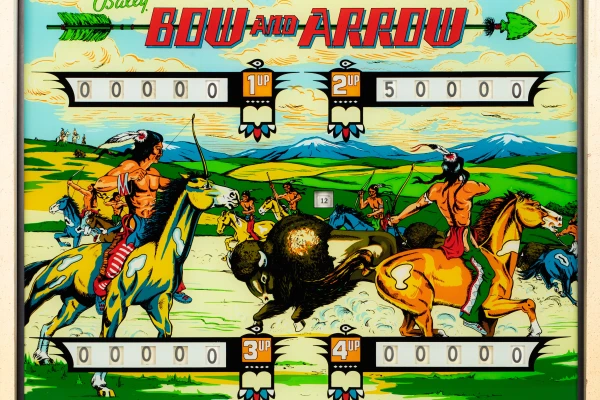 bow-and-arrow-1224-bg.jpg pinball machine - Preview image showing playfield artwork and design details