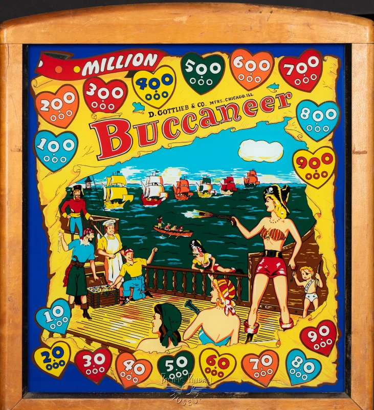 buccaneer-1478-bg.jpg pinball machine - Preview image showing playfield artwork and design details