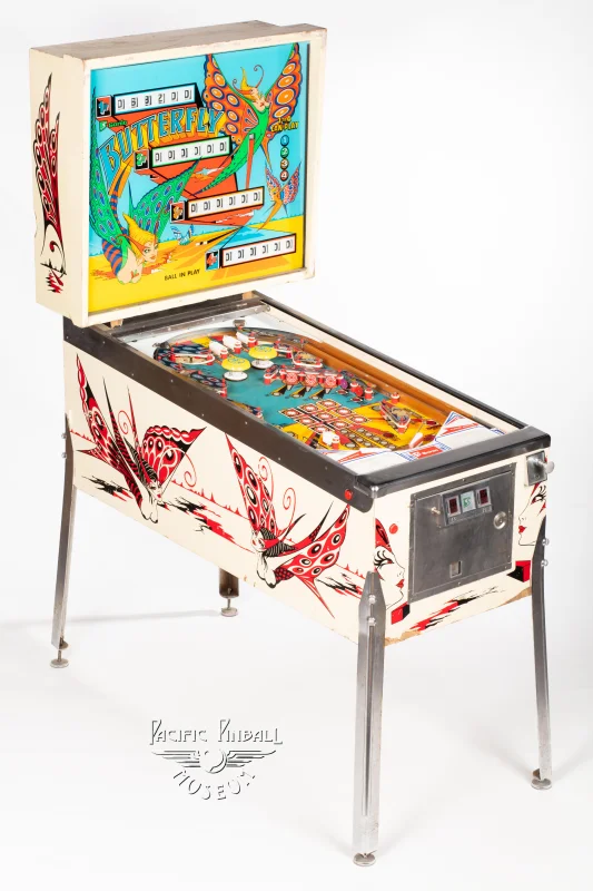 butterfly-805-34.jpg pinball machine - Preview image showing playfield artwork and design details