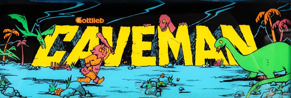 caveman-606-bg.jpg pinball machine - Preview image showing playfield artwork and design details