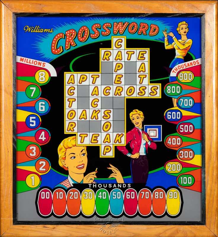 crossword-1233-bg.jpg pinball machine - Preview image showing playfield artwork and design details