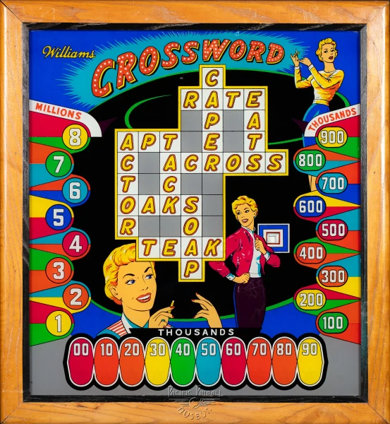 crossword-1233-bg.jpg pinball machine - Preview image showing playfield artwork and design details