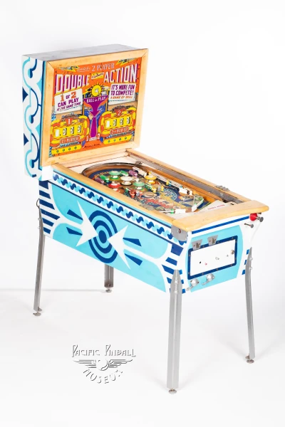 double-action-377-34.jpg pinball machine - Preview image showing playfield artwork and design details