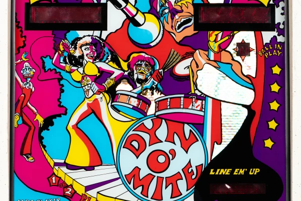 dyn-o-mite-1072-bg.jpg pinball machine - Preview image showing playfield artwork and design details