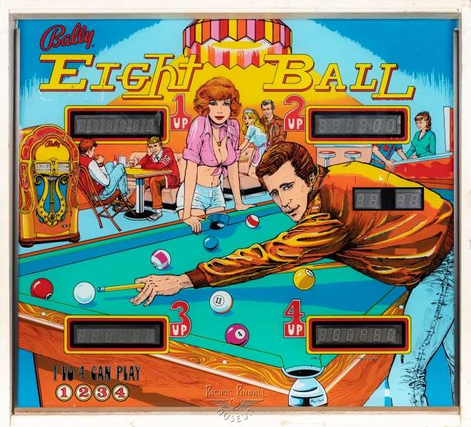 eight-ball-550-bg.jpg pinball machine - Preview image showing playfield artwork and design details