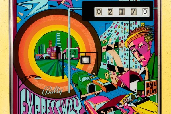 expressway-726-bg.jpg pinball machine - Preview image showing playfield artwork and design details