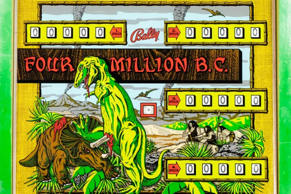 four-million-bc-463-bg.jpg pinball machine - Preview image showing playfield artwork and design details