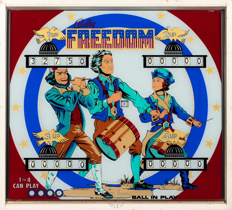 freedom-619-bg.jpg pinball machine - Preview image showing playfield artwork and design details