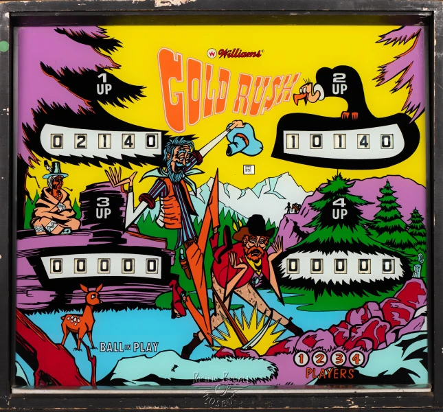 gold-rush-1095-bg.jpg pinball machine - Preview image showing playfield artwork and design details