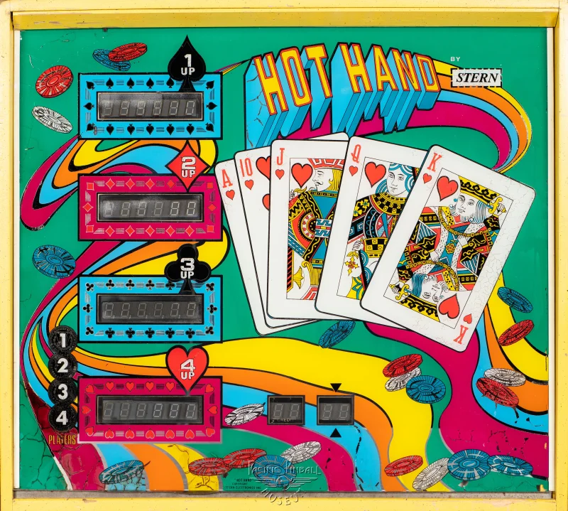 hot-hand-1116-bg.jpg pinball machine - Preview image showing playfield artwork and design details
