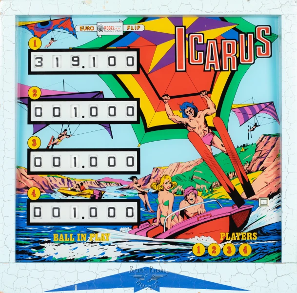 icarus-812-bg.jpg pinball machine - Preview image showing playfield artwork and design details