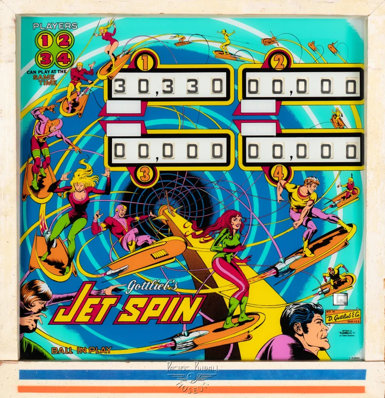 jet-spin-690-bg.jpg pinball machine - Preview image showing playfield artwork and design details