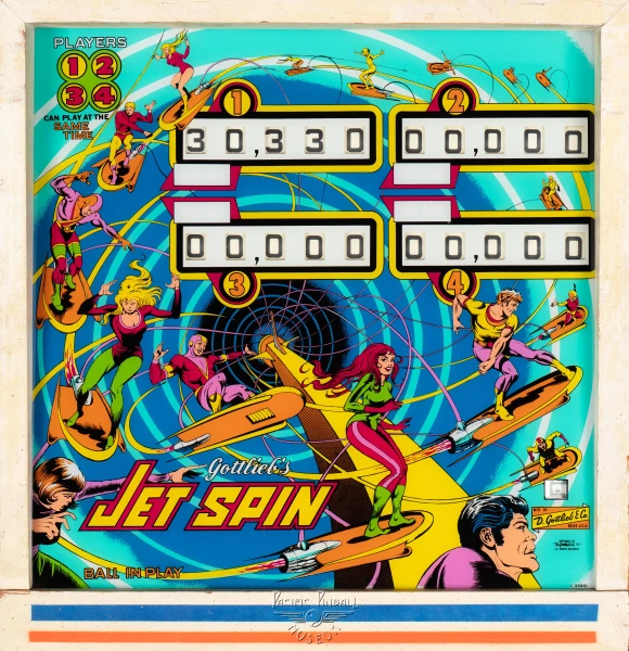 jet-spin-690-bg.jpg pinball machine - Preview image showing playfield artwork and design details