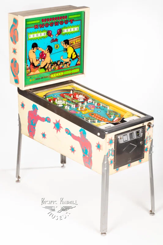 knockout-188-34.jpg pinball machine - Preview image showing playfield artwork and design details