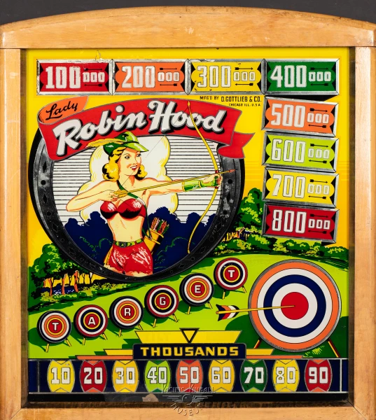 lady-robin-hood-1457-bg.jpg pinball machine - Preview image showing playfield artwork and design details