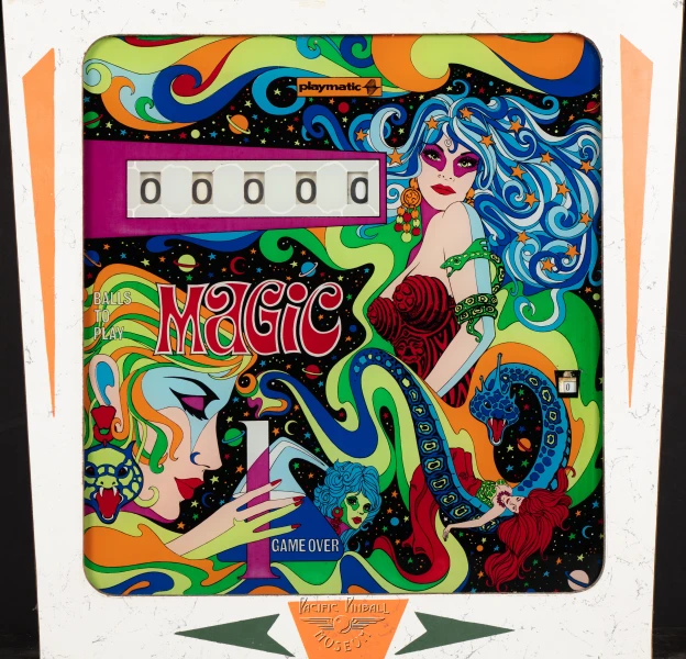 magic-732-bg.jpg pinball machine - Preview image showing playfield artwork and design details
