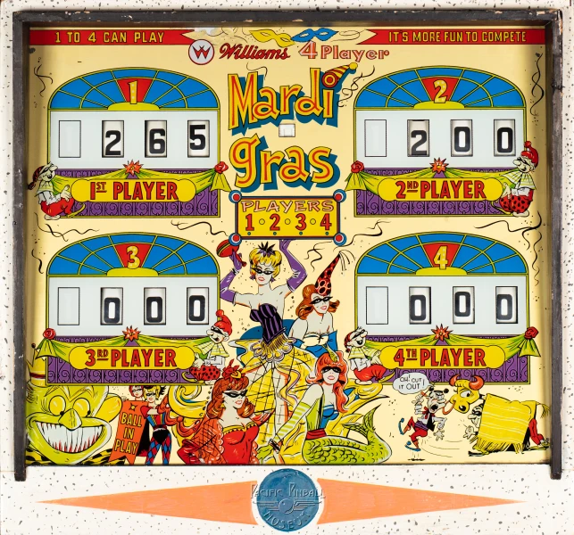 mardi-gras-1011-bg.jpg pinball machine - Preview image showing playfield artwork and design details