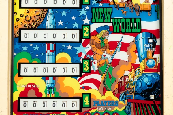 new-world-838-bg.jpg pinball machine - Preview image showing playfield artwork and design details