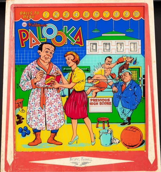 palooka-985-bg.jpg pinball machine - Preview image showing playfield artwork and design details