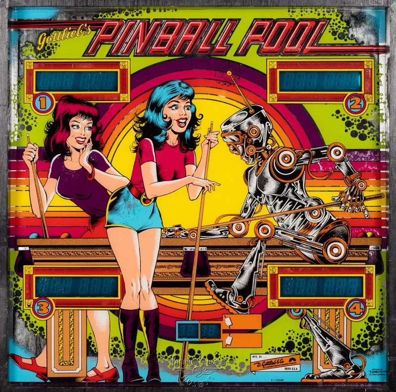 pinball-pool-469-bg.jpg pinball machine - Preview image showing playfield artwork and design details
