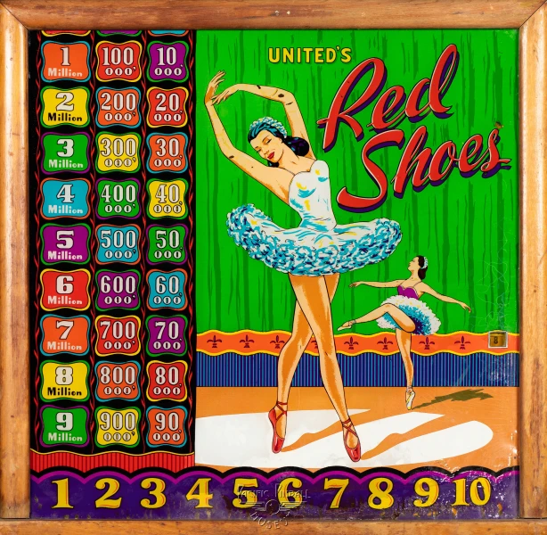 red-shoes-1341-bg.jpg pinball machine - Preview image showing playfield artwork and design details