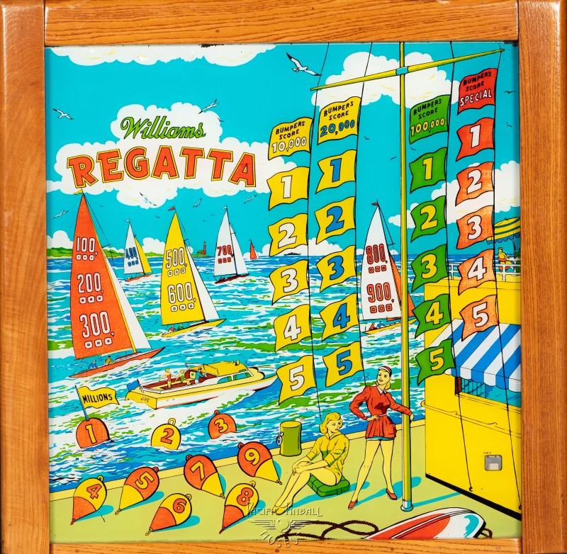 regatta-58-bg.jpg pinball machine - Preview image showing playfield artwork and design details