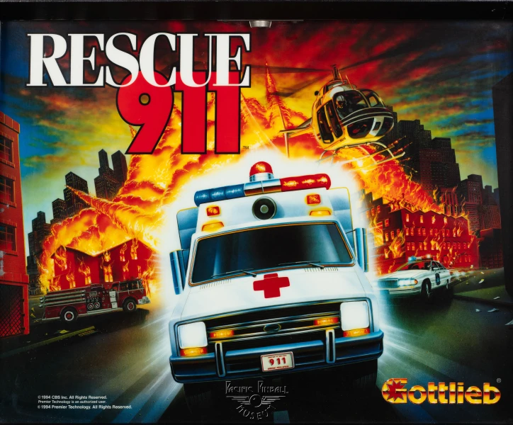 rescue-911-1204-bg.jpg pinball machine - Preview image showing playfield artwork and design details