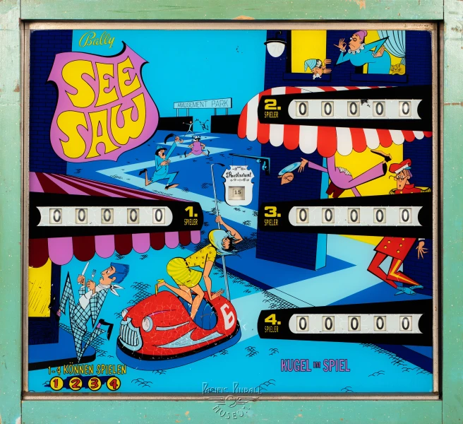 see-saw-711-bg.jpg pinball machine - Preview image showing playfield artwork and design details