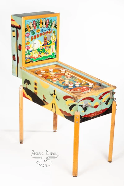 shanghai-1183-34.jpg pinball machine - Preview image showing playfield artwork and design details
