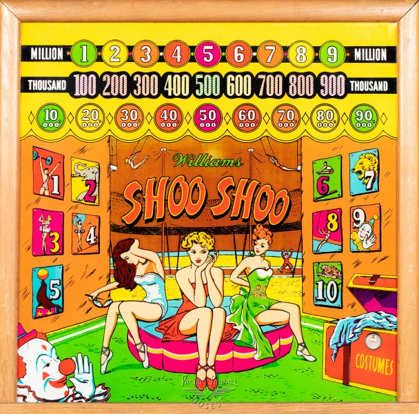 shoo-shoo-1524-bg.jpg pinball machine - Preview image showing playfield artwork and design details