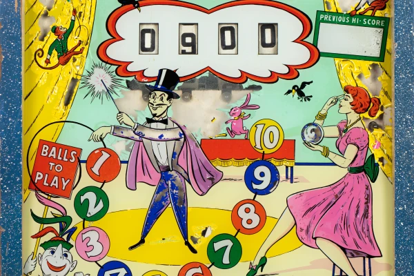 skill-ball-852-bg.jpg pinball machine - Preview image showing playfield artwork and design details