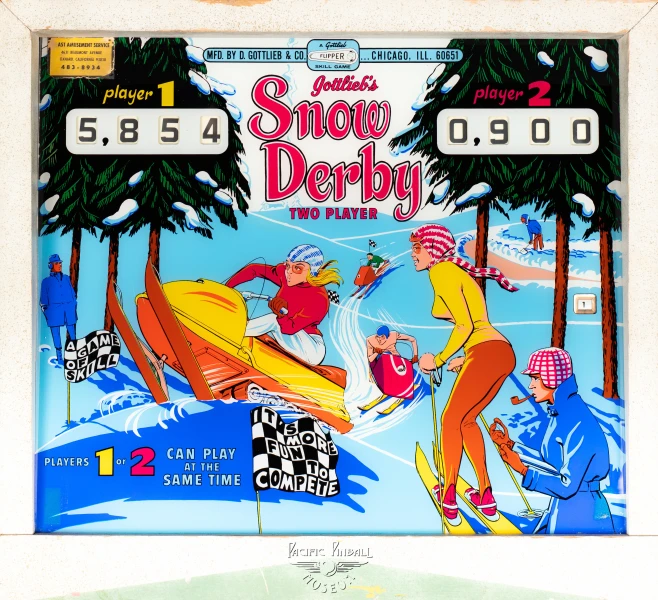 snow-derby-652-bg.jpg pinball machine - Preview image showing playfield artwork and design details
