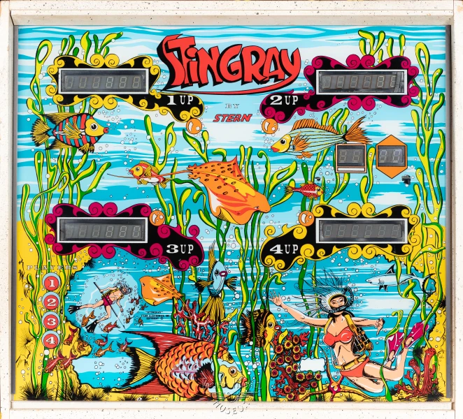stingray-551-bg.jpg pinball machine - Preview image showing playfield artwork and design details