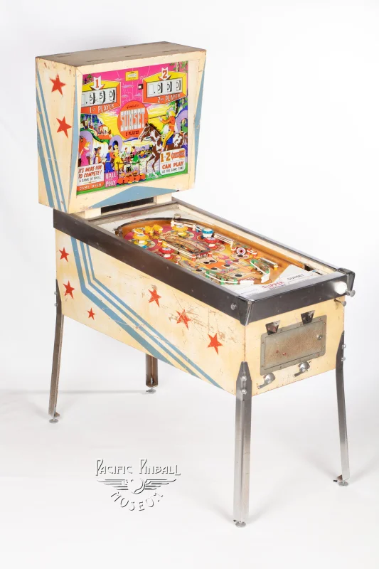 sunset-418-34.jpg pinball machine - Preview image showing playfield artwork and design details