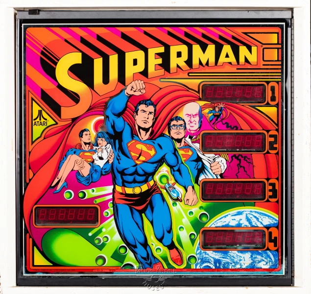 superman-757-bg.jpg pinball machine - Preview image showing playfield artwork and design details