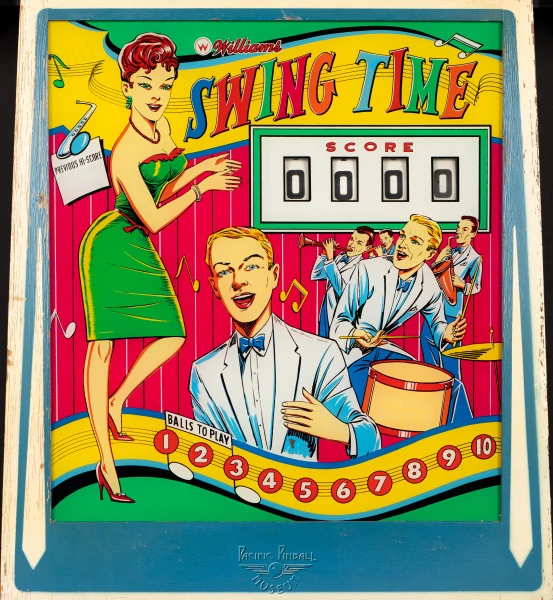 swing-time-982-bg.jpg pinball machine - Preview image showing playfield artwork and design details