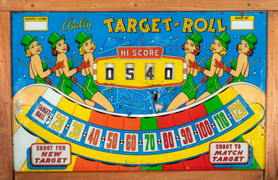 target-roll-1199-bg.jpg pinball machine - Preview image showing playfield artwork and design details