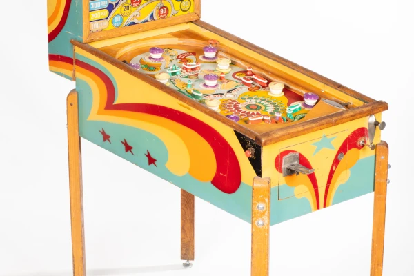 triple-action-344-34.jpg pinball machine - Preview image showing playfield artwork and design details