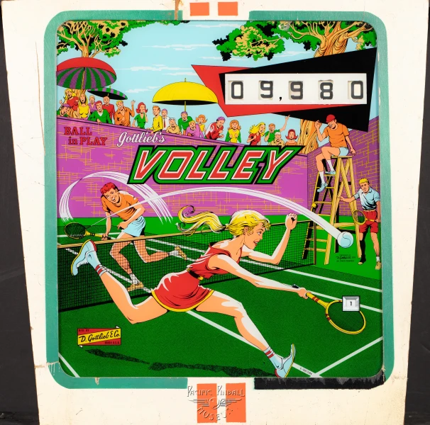 volley-692-bg.jpg pinball machine - Preview image showing playfield artwork and design details
