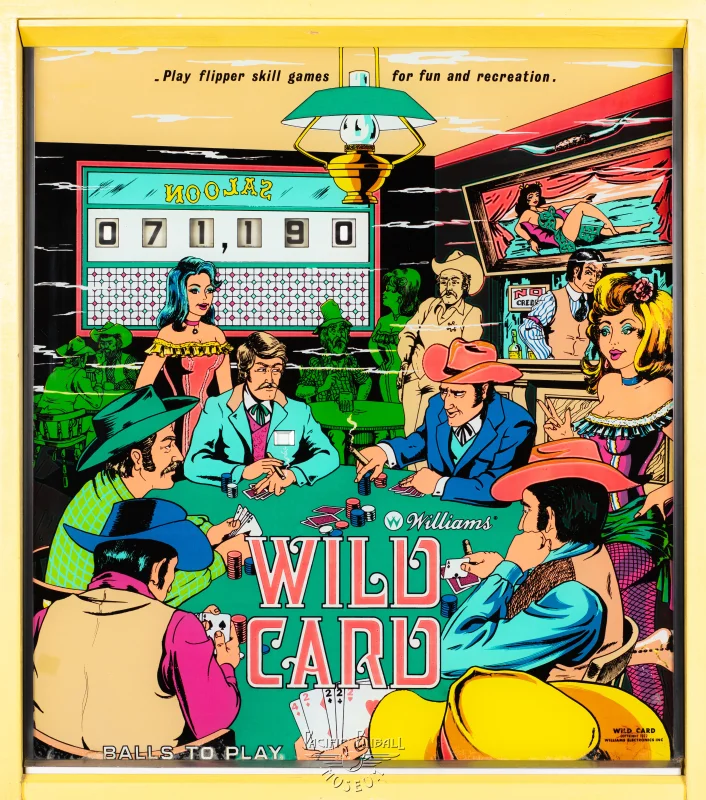 wild-card-819-bg.jpg pinball machine - Preview image showing playfield artwork and design details